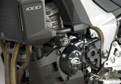 Aero padací chrániče R&G Racing pro motocykly KAWASAKI Versys 1000, černé